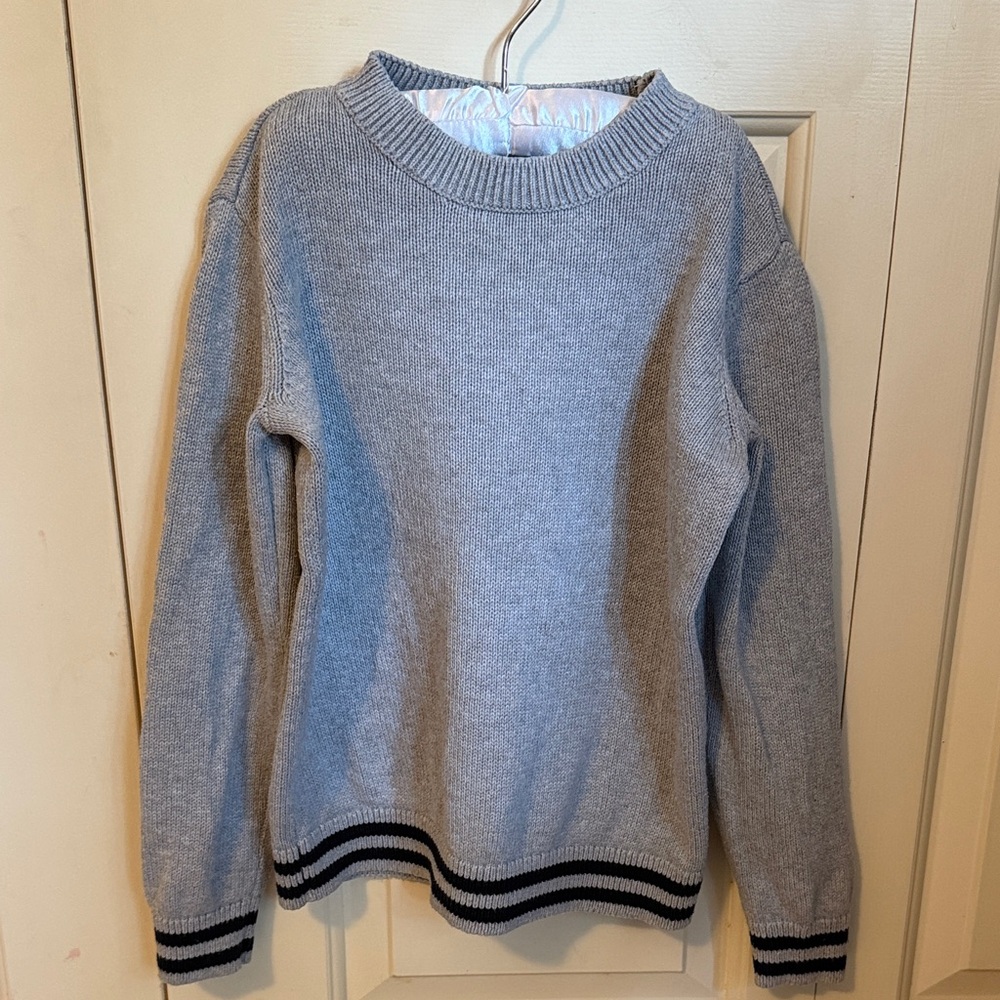 Gymboree Heather Gray Boys Sweater with Dark Trim